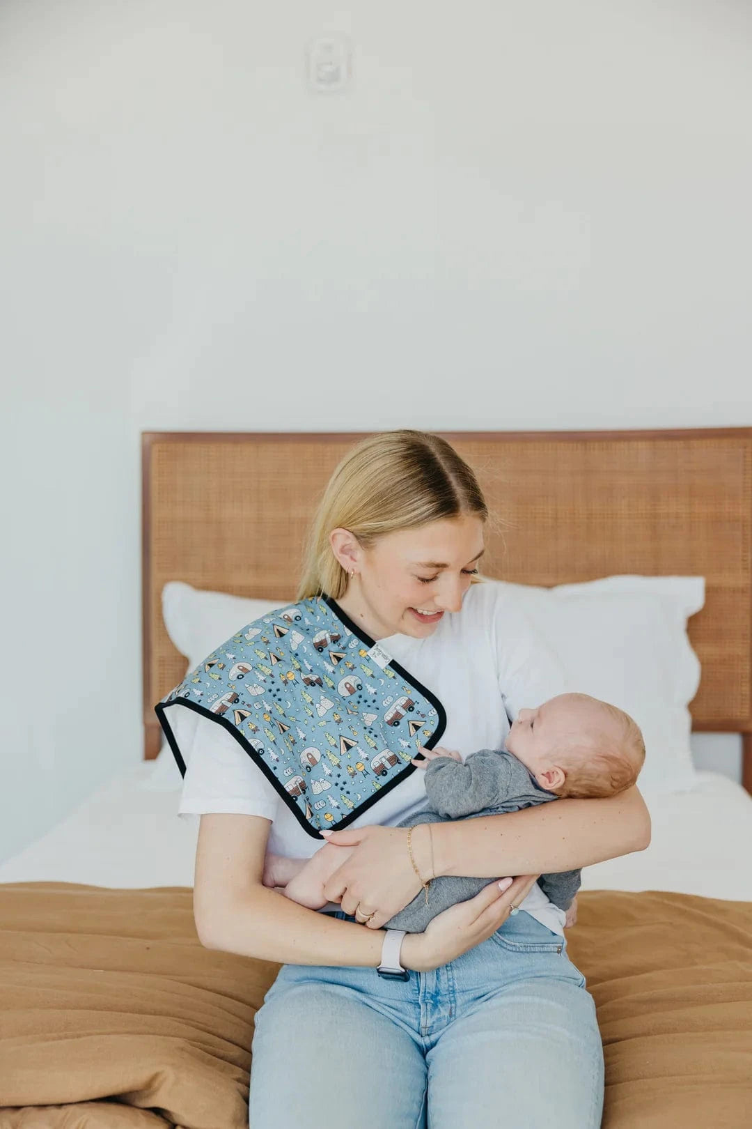 Bridger Burp Cloth Set Copper Pearl Lil Tulips