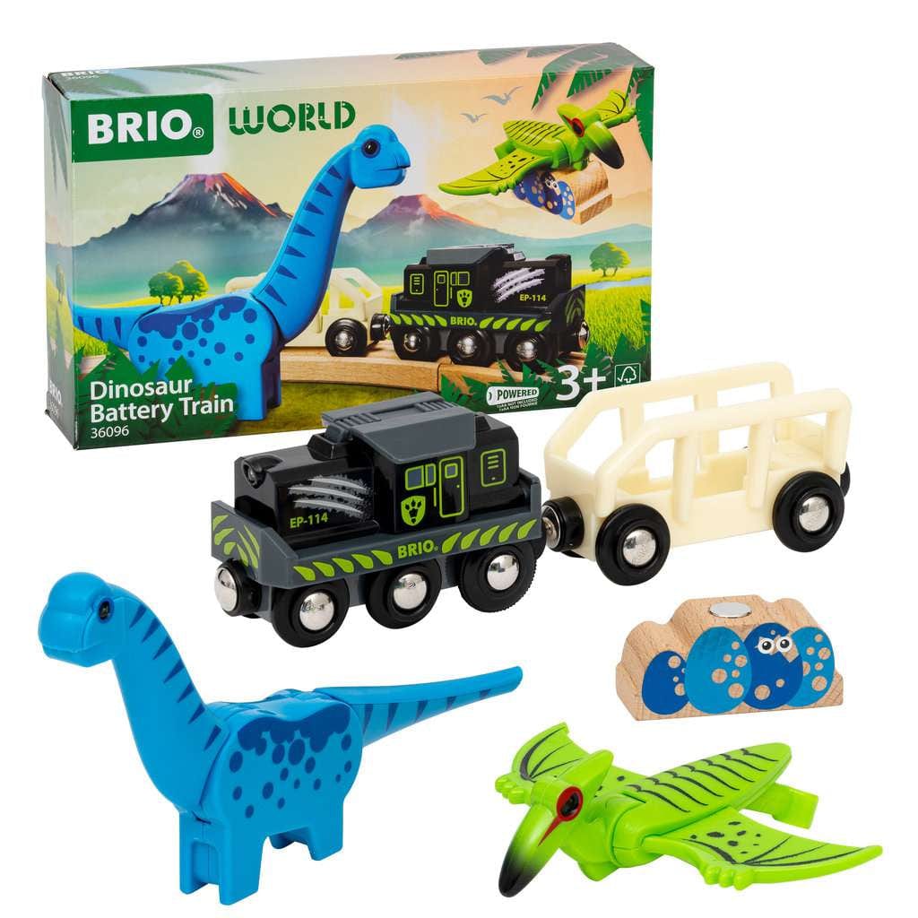 BRIO World – 36096 Dinosaur Battery Train Brio Model Trains & Train Sets Lil Tulips