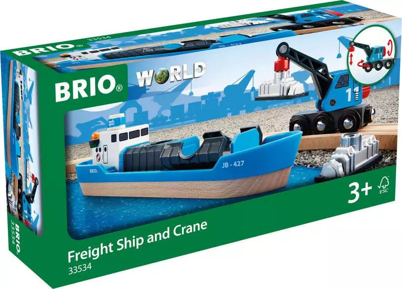 BRIO World Freight Ship & Crane Brio Lil Tulips