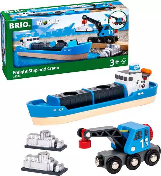 BRIO World Freight Ship & Crane Brio Lil Tulips