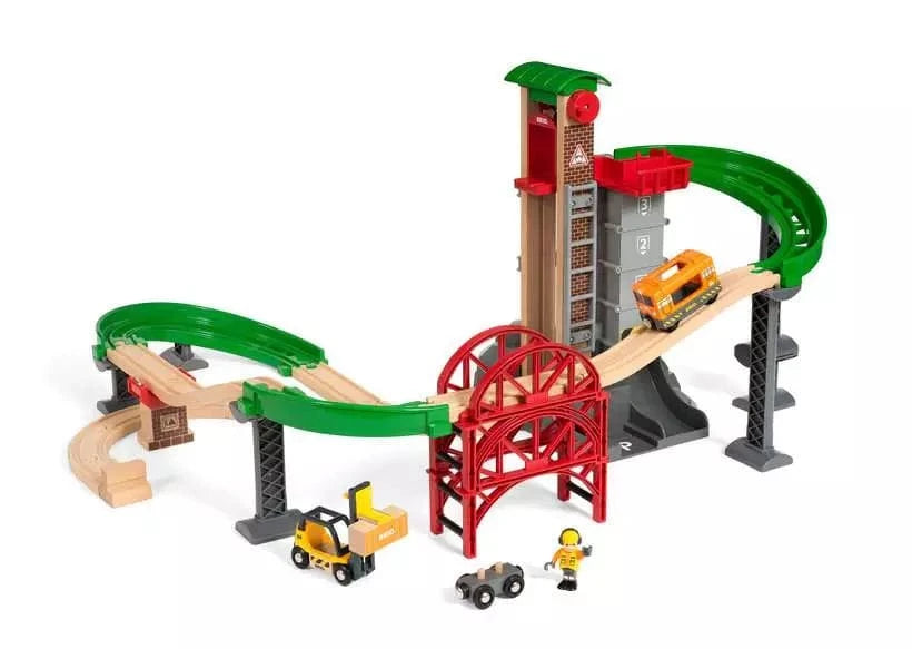 BRIO World Train Set Lift & Load Warehouse Set Brio Model Trains & Train Sets Lil Tulips