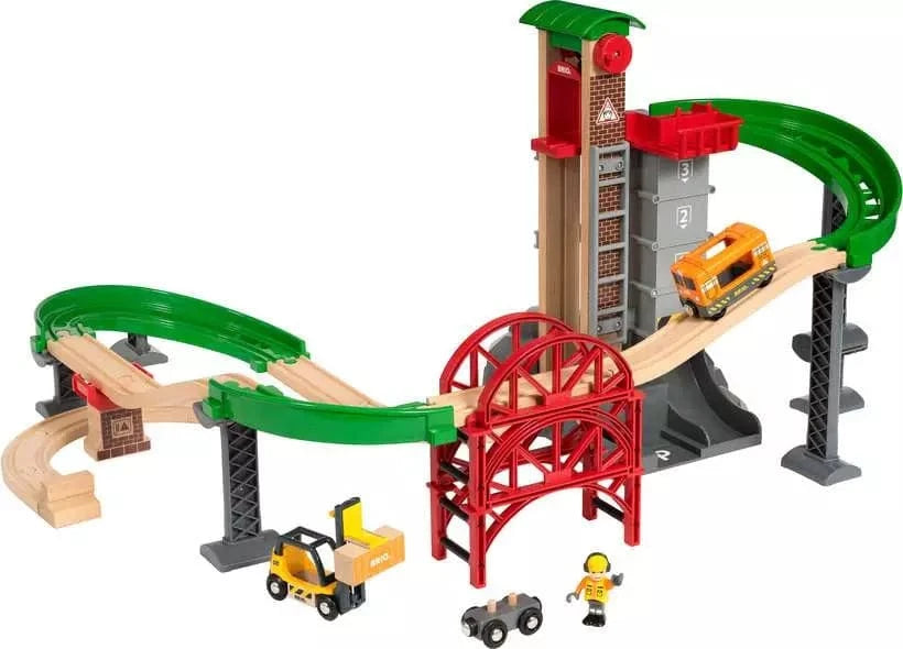 BRIO World Train Set Lift & Load Warehouse Set Brio Model Trains & Train Sets Lil Tulips