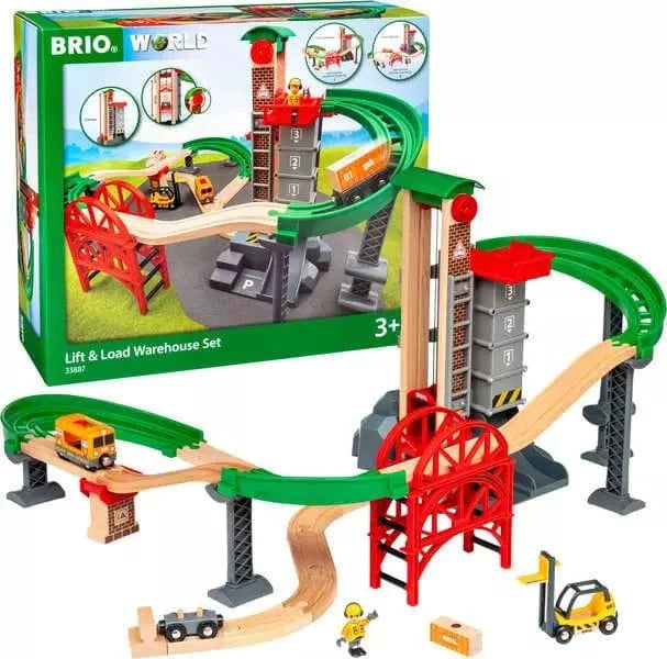 BRIO World Train Set Lift & Load Warehouse Set Brio Model Trains & Train Sets Lil Tulips