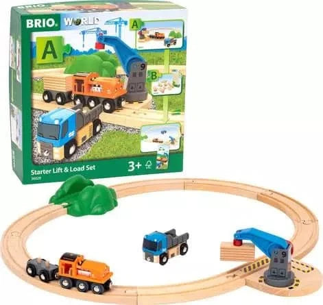 BRIO World Train Set Starter Lift & Load Set Brio Model Trains & Train Sets Lil Tulips