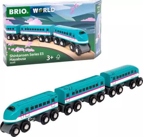 BRIO World Trains of the World Shinkansen Series E5 Hayabusa Brio Lil Tulips