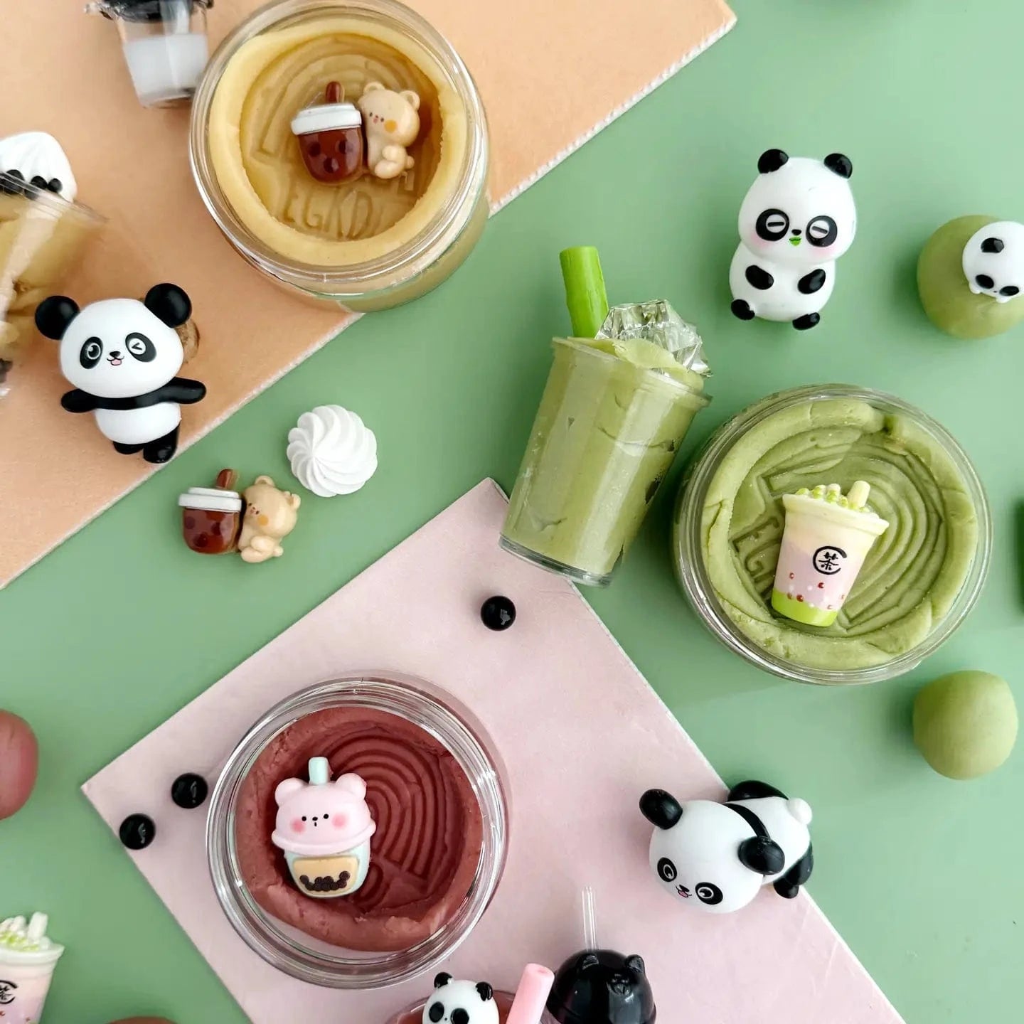 Bubble Tea Kiddough Play Kit Earth Grown KidDoughs Lil Tulips