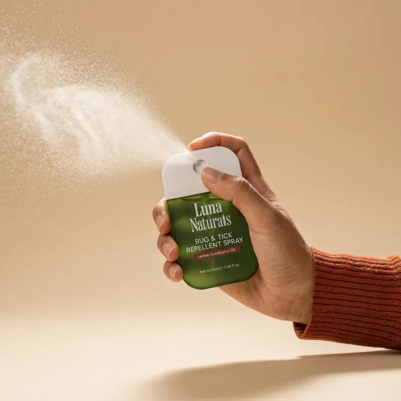 Bug & Tick Repellent Spray - Lemon & Eucalyptus Oil - 2 Pack Luna Naturals Lil Tulips