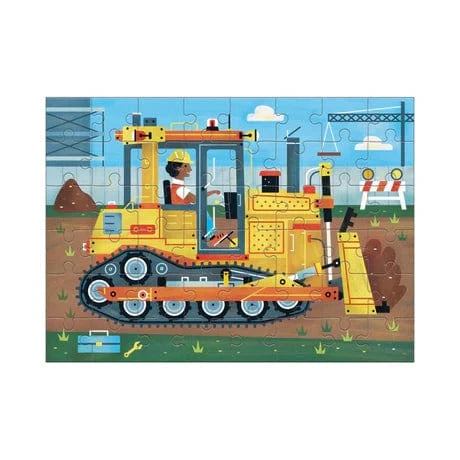 Bulldozer 48 Piece Mini Puzzle Chronicle Books cpuzzle Lil Tulips