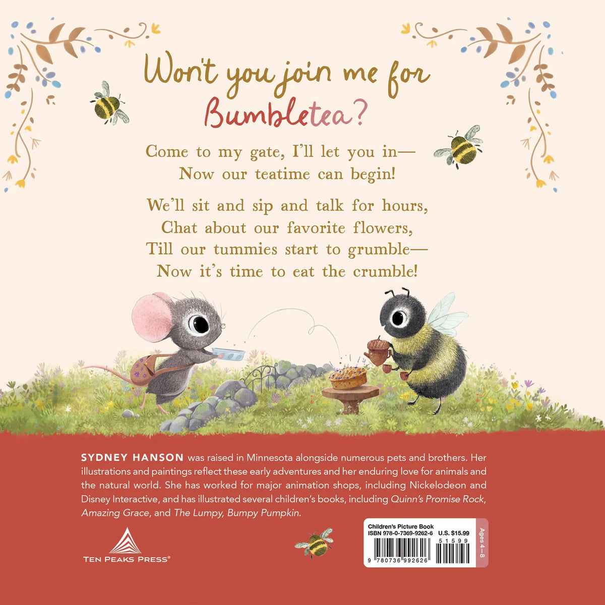 Bumbletea Hardcover Book Harvest House Publishers Lil Tulips