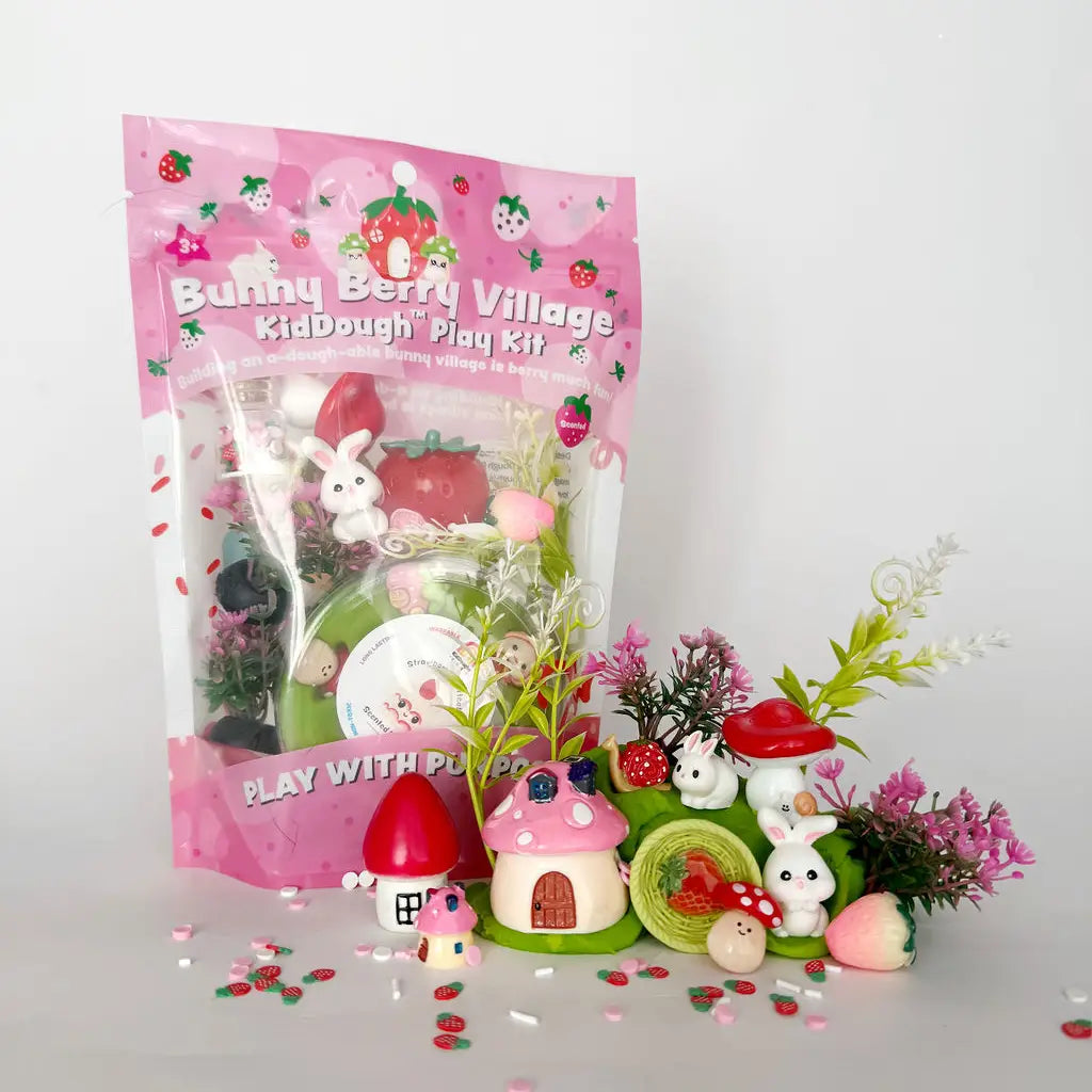 Bunny Berry Village Kiddough Play Kit Earth Grown KidDoughs Lil Tulips