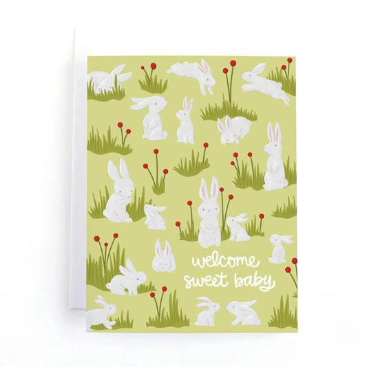Bunny Rabbit - New Baby Card Pedaller Designs Lil Tulips