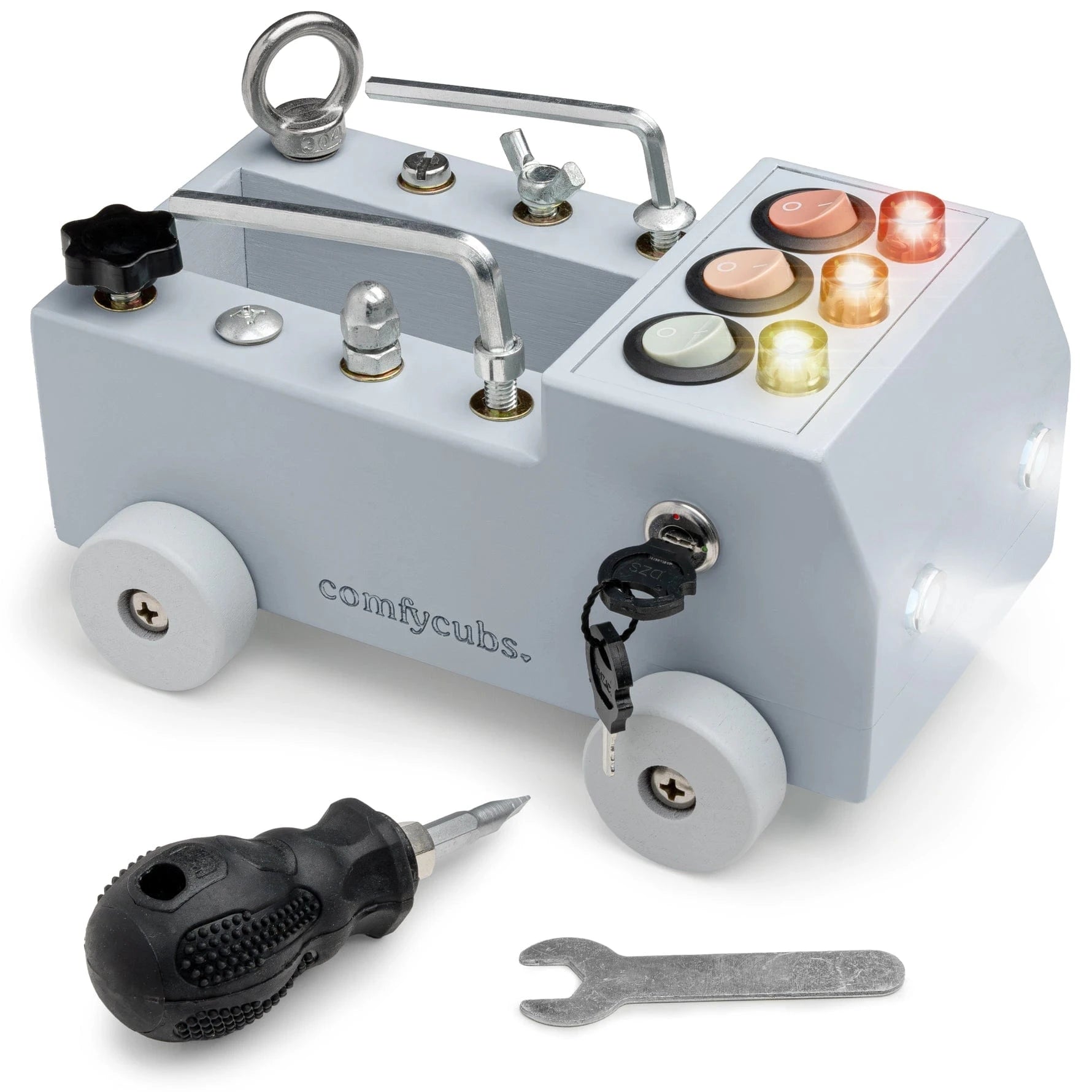 Busy Board Toy Truck Set - Pacific Blue Comfy Cubs Lil Tulips