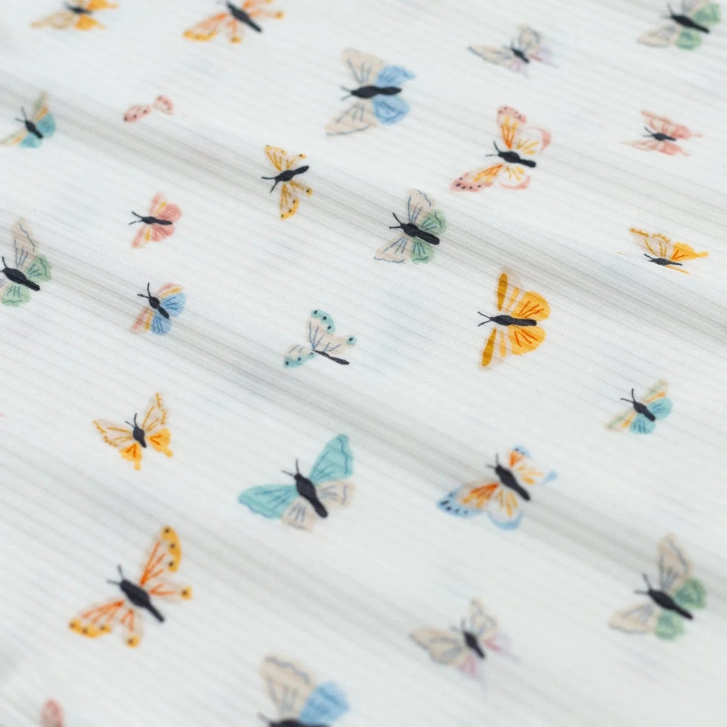 Butterflies Small Ribbed Toddler Blanket Brave Little Ones Blankets Lil Tulips