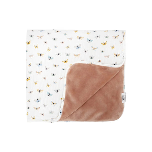 Butterflies Small Ribbed Youth Blanket Brave Little Ones Blankets Lil Tulips