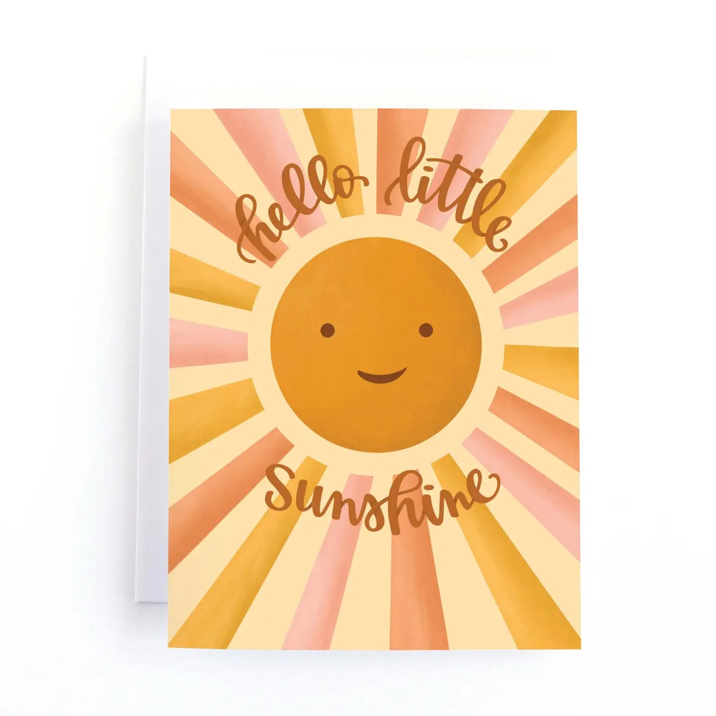 Hello Little Sunshine Baby Shower Card