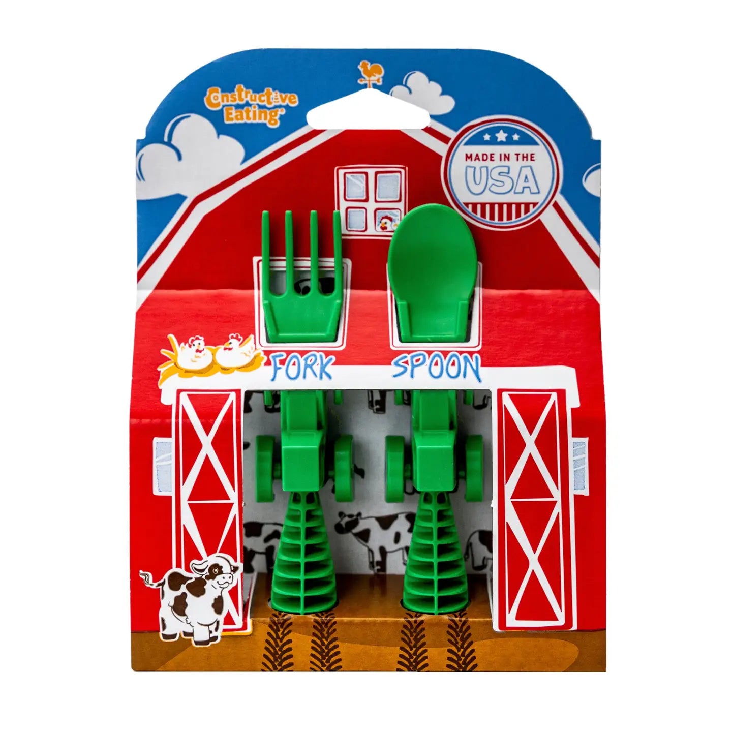 Green Tractor Utensils SET