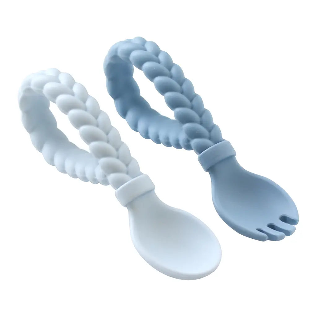 Sweetie Spoons™ Spoon + Fork Set - Blue