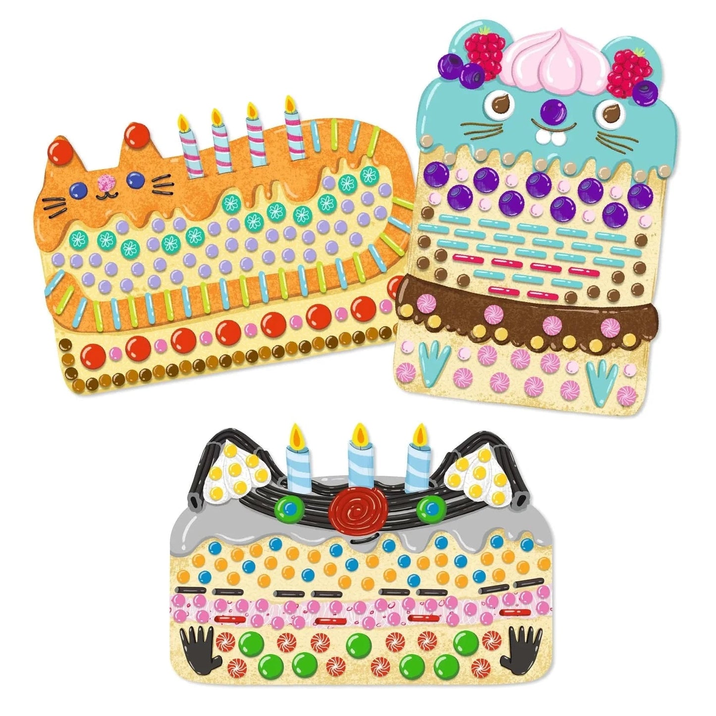 Cakes & Sweets Mosaic Craft Kit Djeco Lil Tulips
