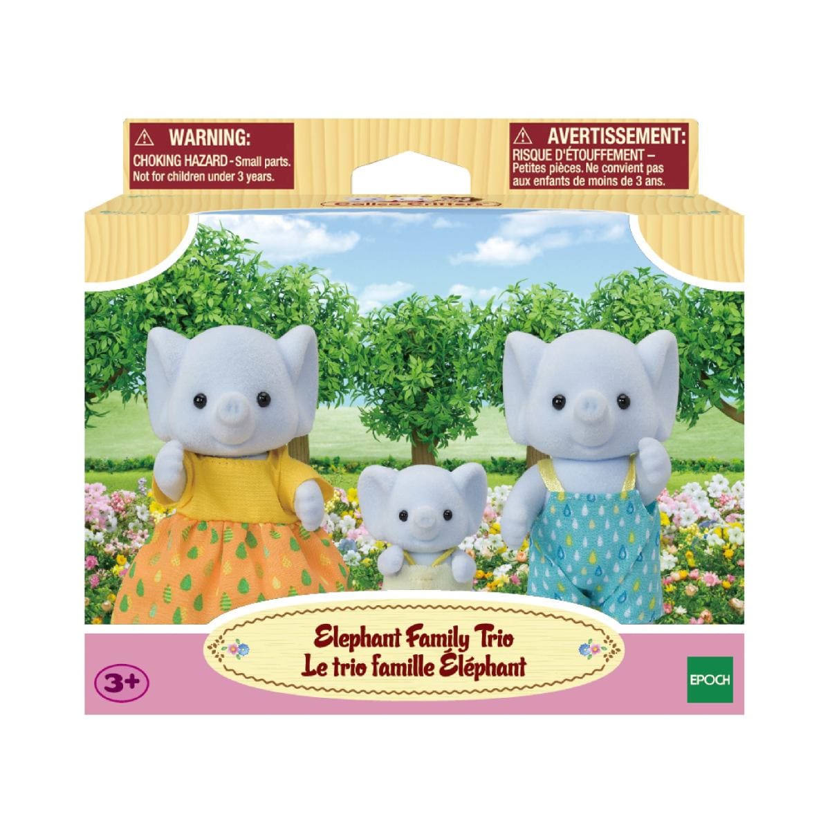 Calico Critters Elephant Family Trio Calico Critter Lil Tulips
