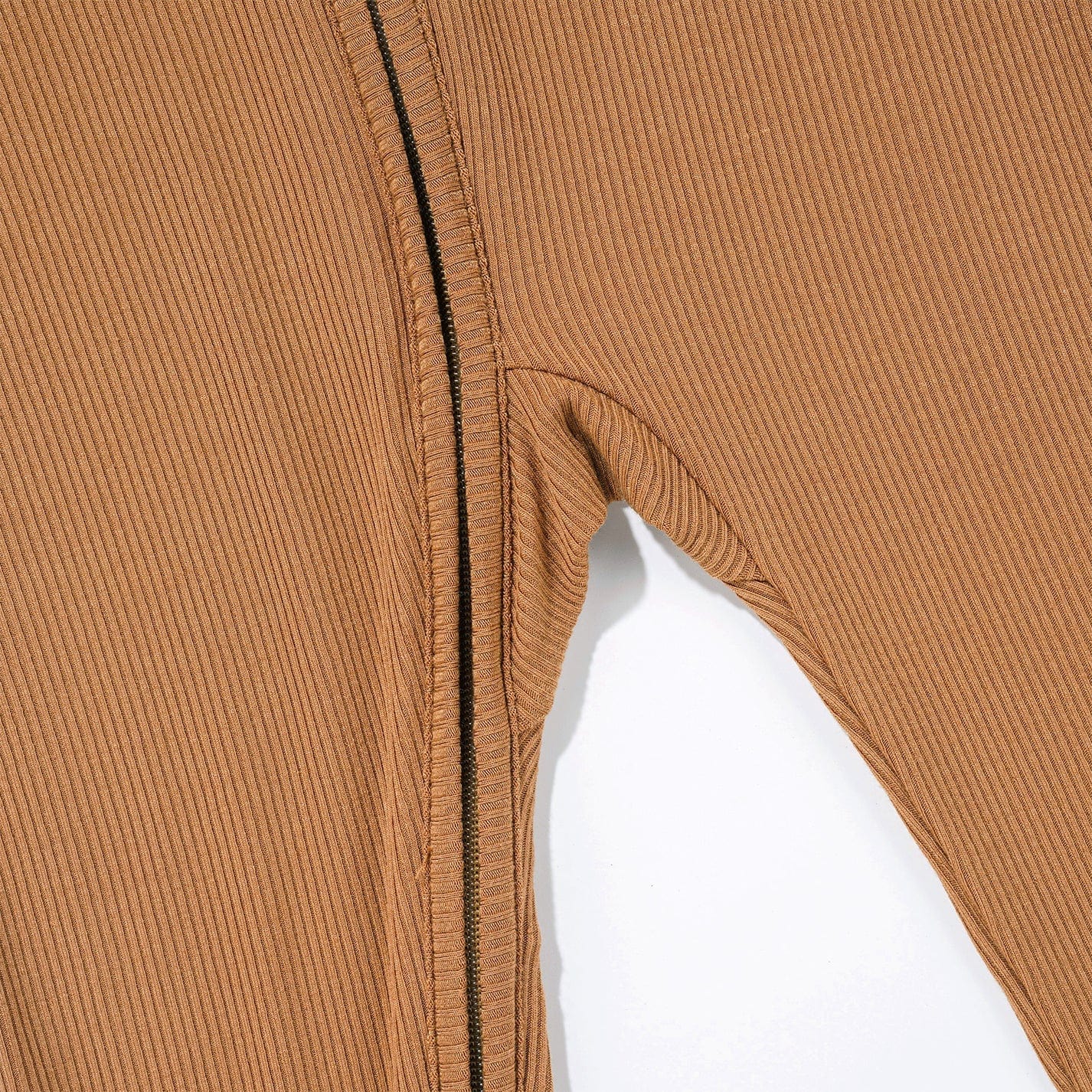 Camel Small Ribbed Zip Romper Brave Little Ones Lil Tulips