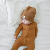 Camel Small Ribbed Zip Romper Brave Little Ones Lil Tulips