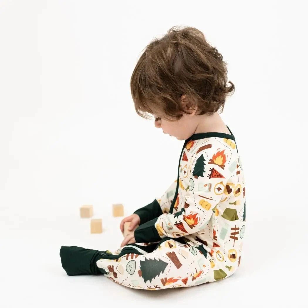Camp Emerson Bamboo Convertible Baby Pajamas Emerson and Friends Lil Tulips