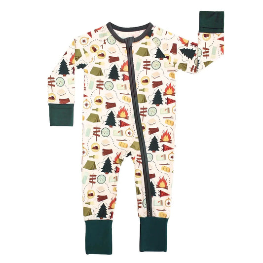 Camp Emerson Bamboo Convertible Baby Pajamas Emerson and Friends Lil Tulips