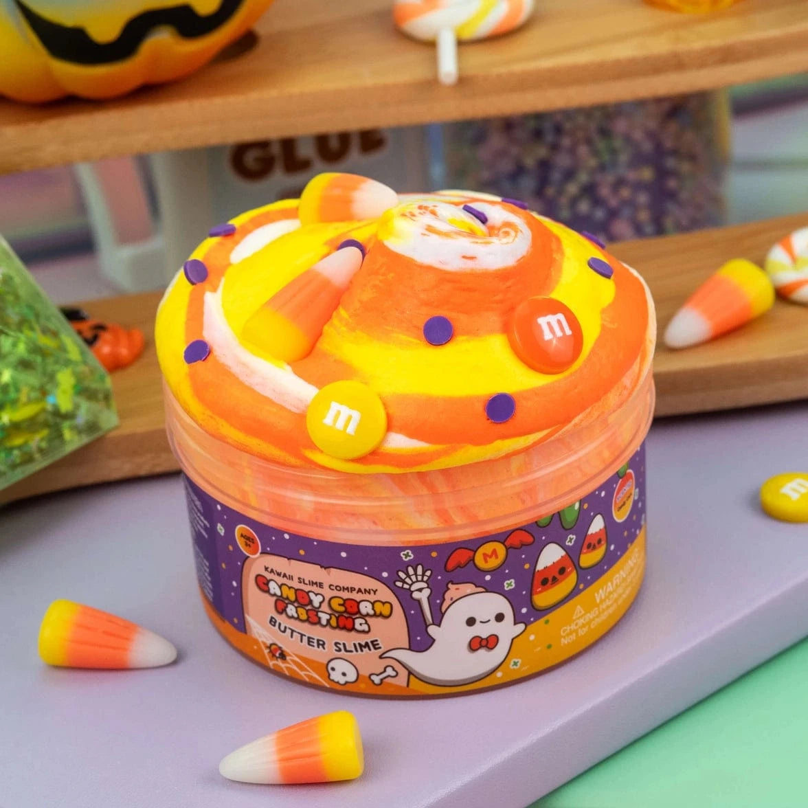 Candy Corn Frosting Butter Slime Kawaii Slime Company Lil Tulips