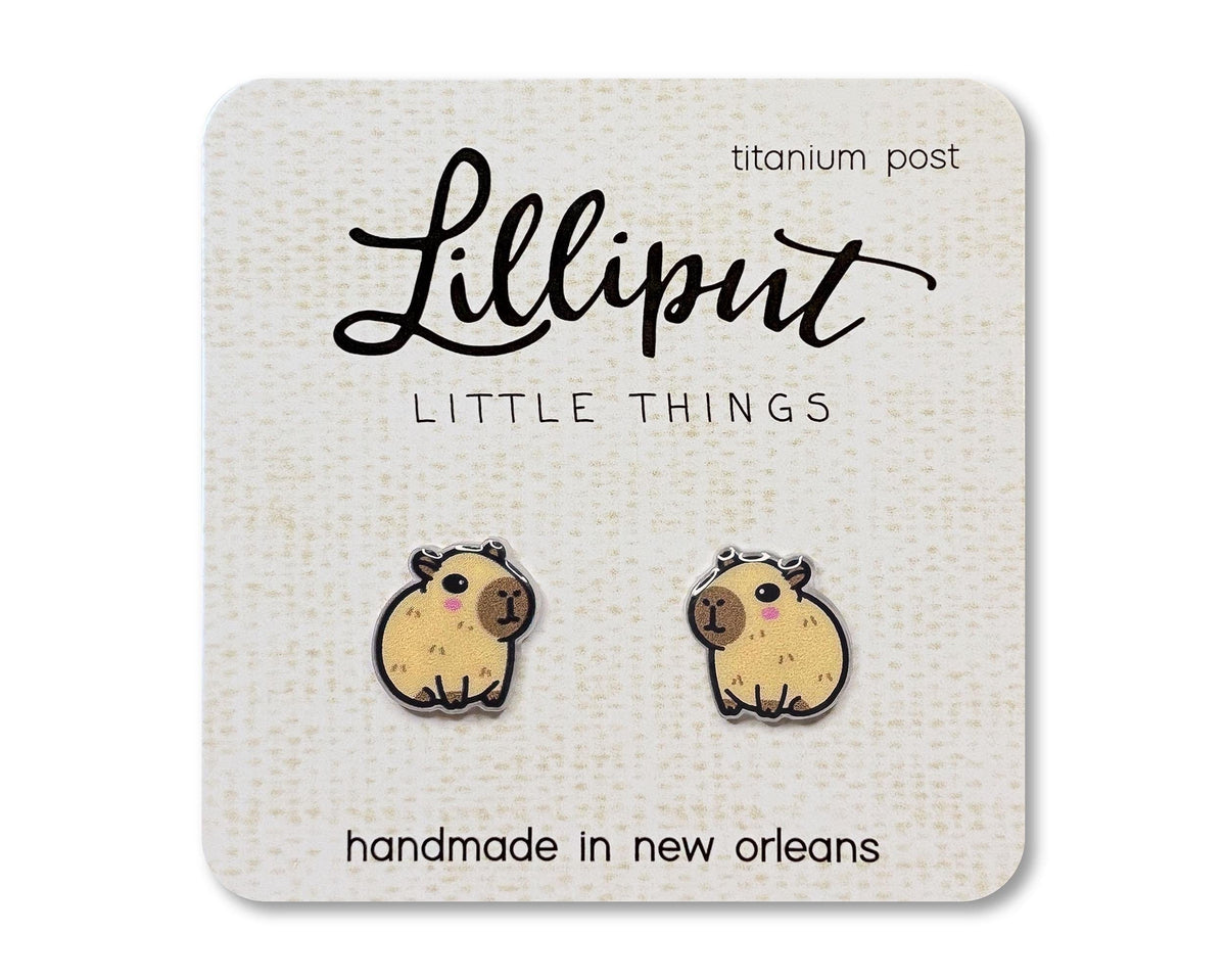 Capybara Earrings Lilliput Little Things Lil Tulips