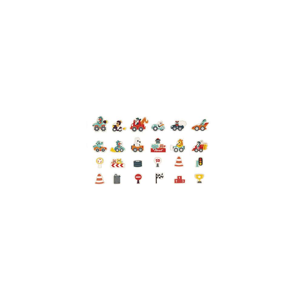 Car Magnets - 24 Pieces Janod Baby Toys & Activity Equipment Lil Tulips