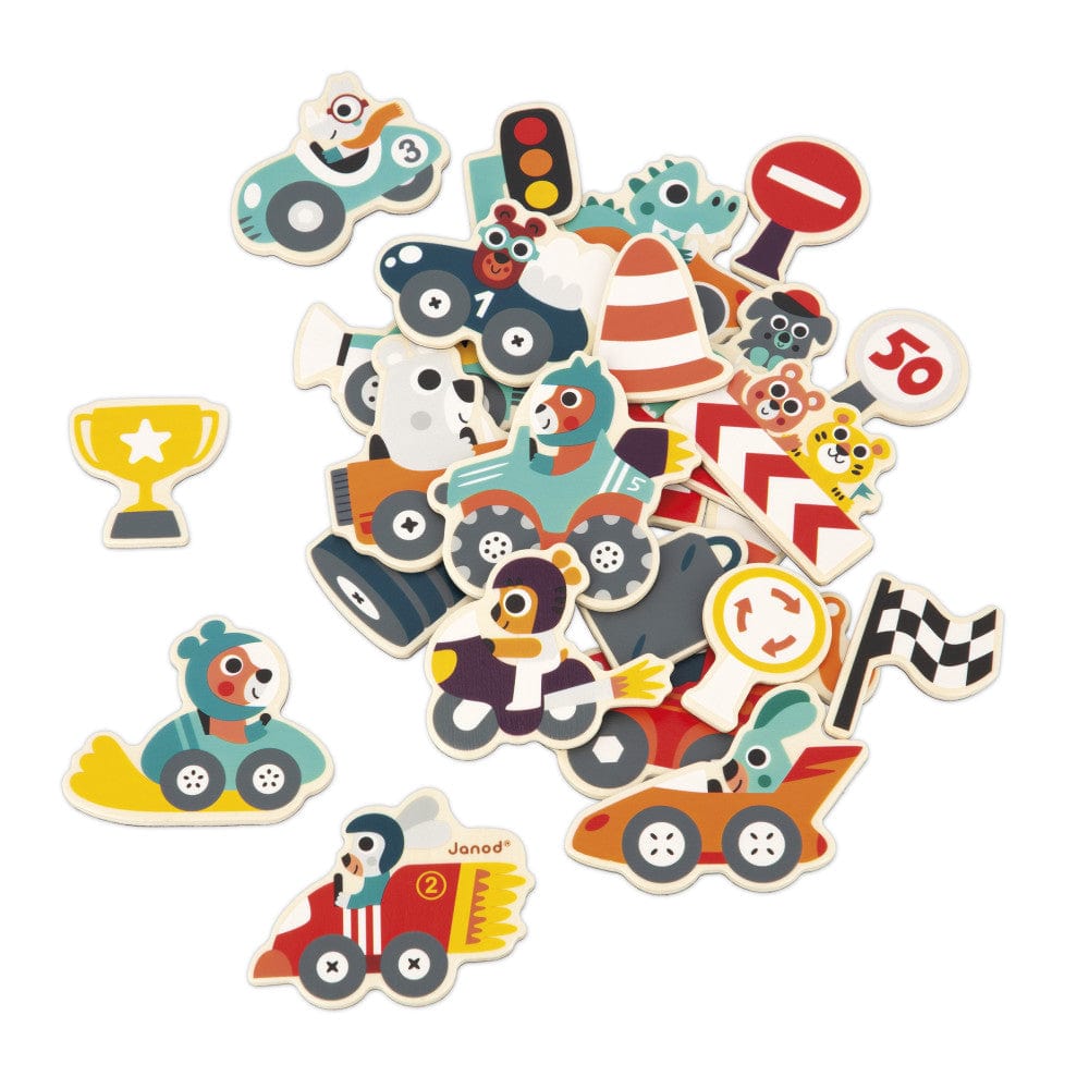 Car Magnets - 24 Pieces Janod Baby Toys & Activity Equipment Lil Tulips