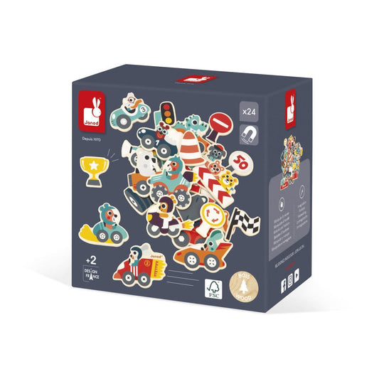 Car Magnets - 24 Pieces Janod Baby Toys & Activity Equipment Lil Tulips