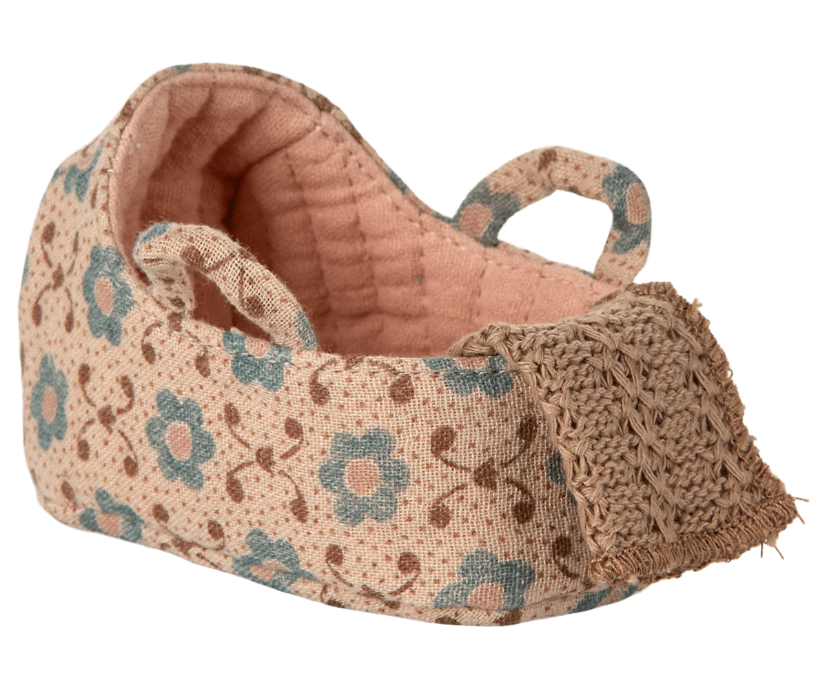 Carry cot, Baby mouse - Rose Maileg Lil Tulips