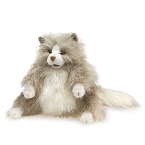 Cat, Fluffy Hand Puppet Folkmanis Puppets Folkmanis Puppets Lil Tulips
