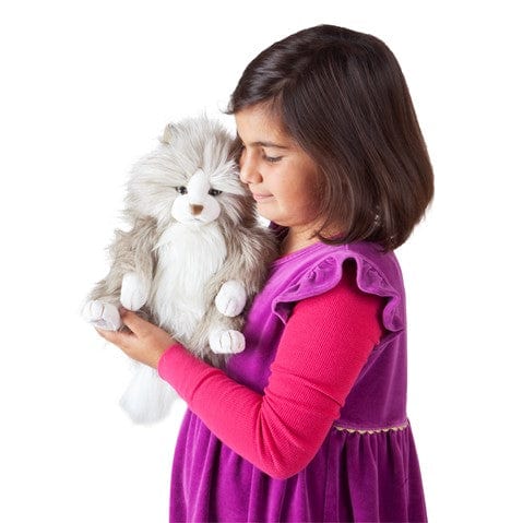 Cat, Fluffy Hand Puppet Folkmanis Puppets Folkmanis Puppets Lil Tulips