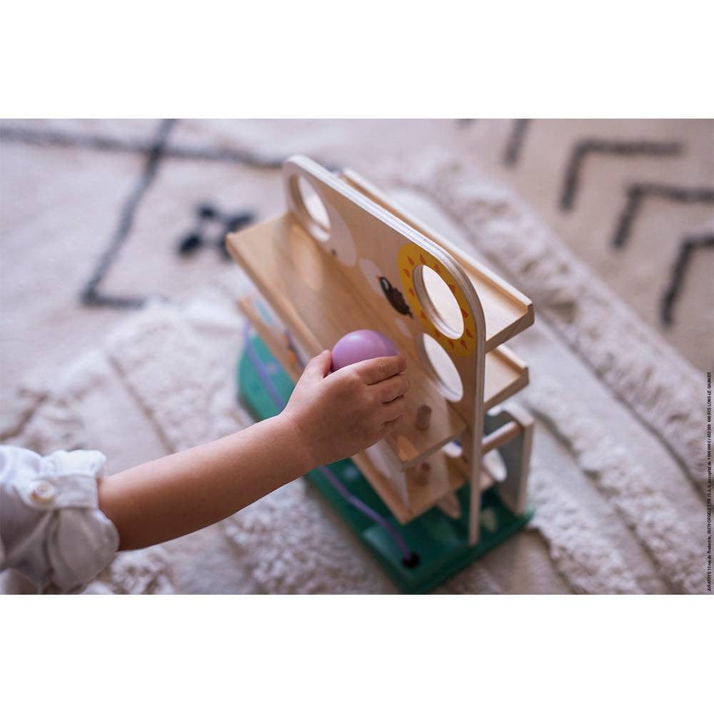 Caterpillar Wood Ball Track Janod Baby Toys & Activity Equipment Lil Tulips