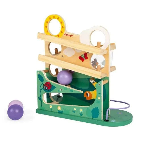 Caterpillar Wood Ball Track Janod Baby Toys & Activity Equipment Lil Tulips