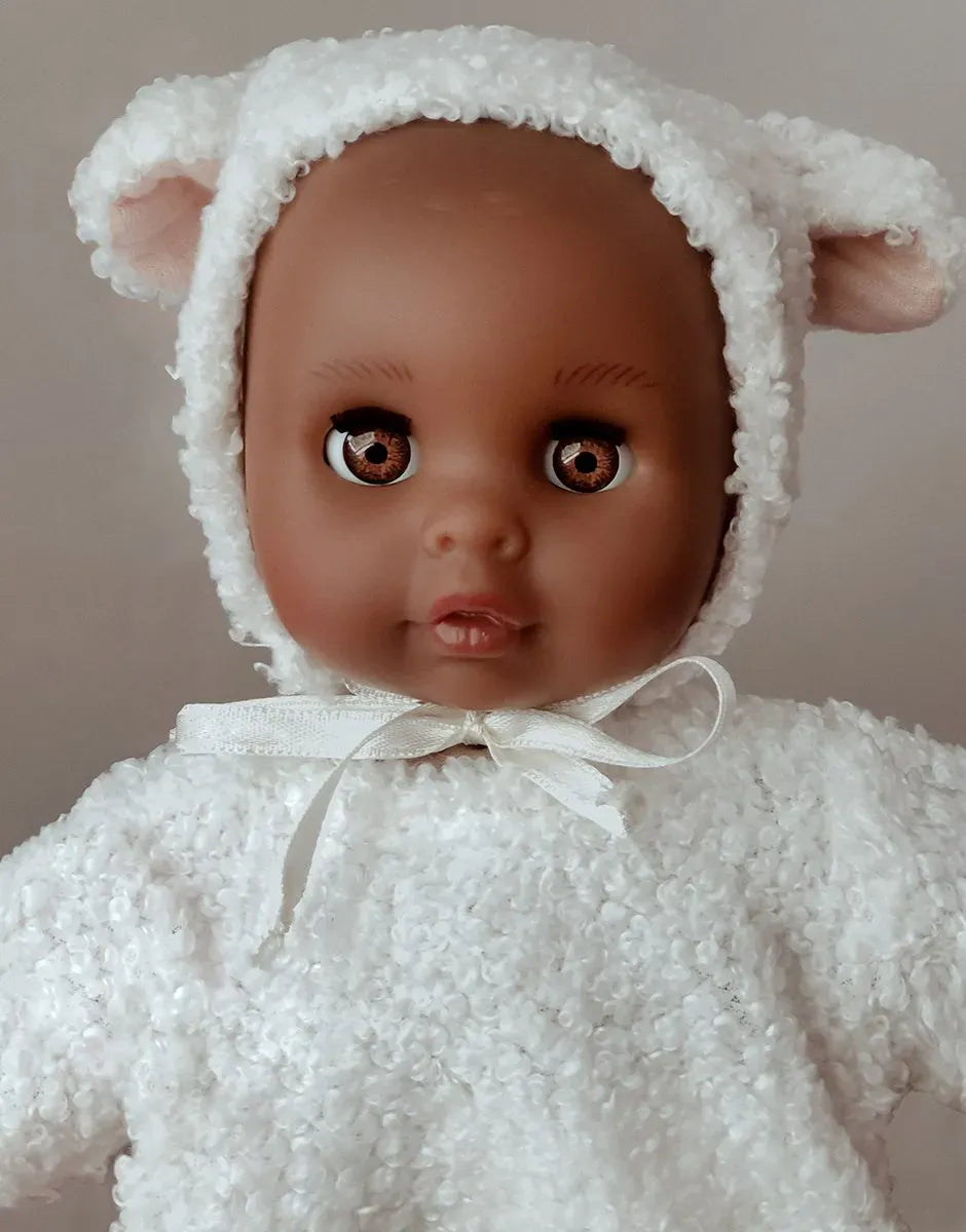 Celestine - 26cm Baby Dream Doll with Sleeping Eyes - Brown Eyes Minikane Lil Tulips
