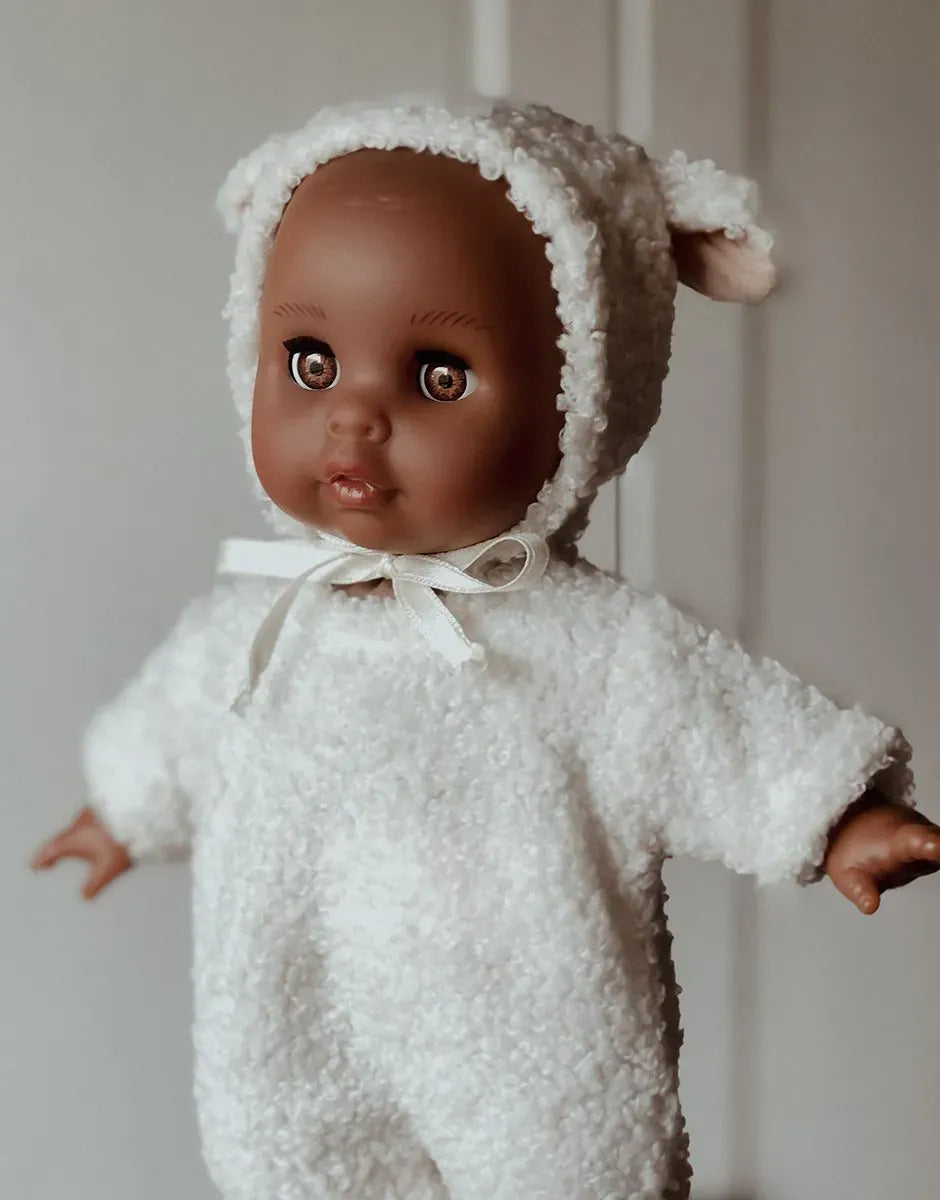 Celestine - 26cm Baby Dream Doll with Sleeping Eyes - Brown Eyes Minikane Lil Tulips