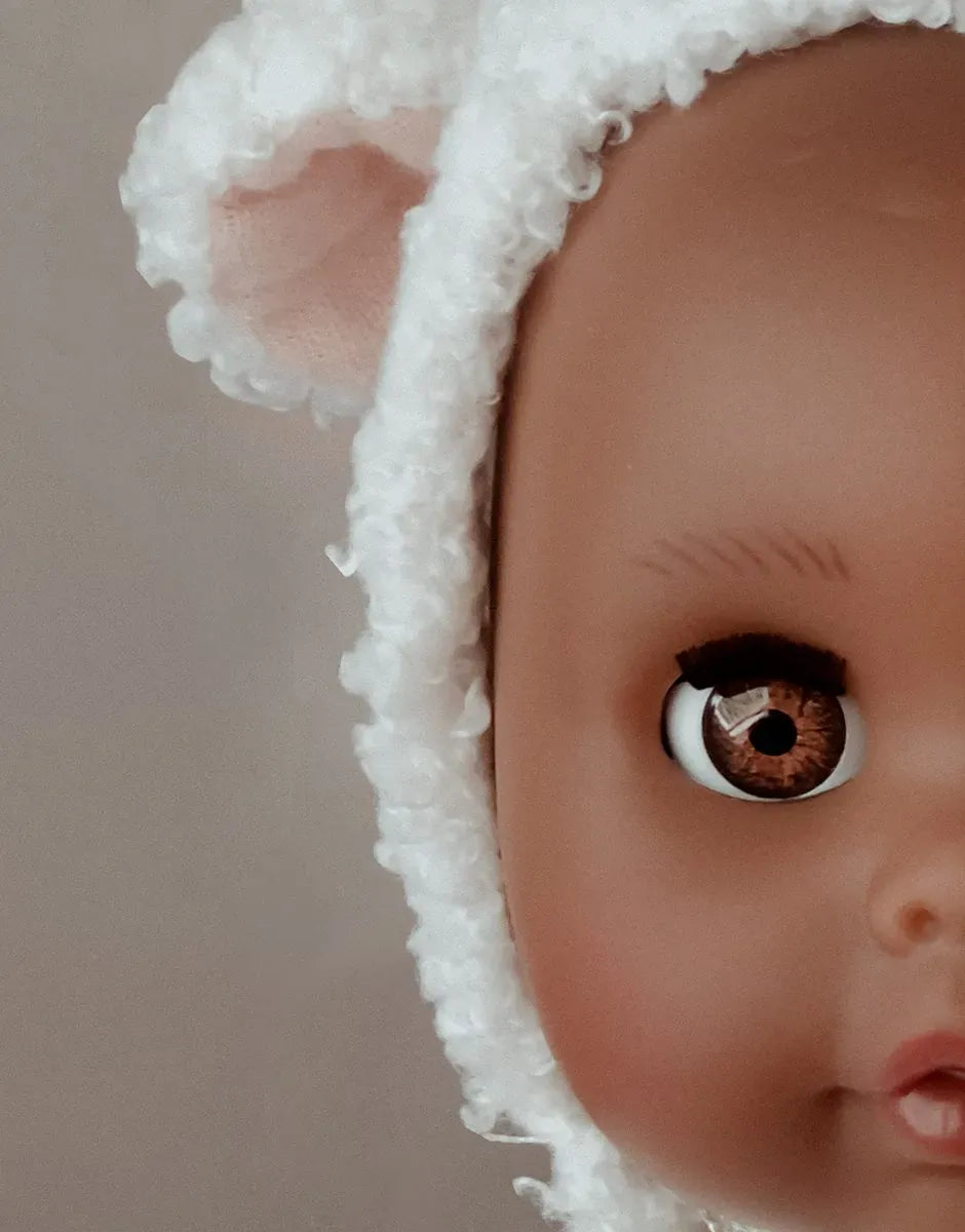 Celestine - 26cm Baby Dream Doll with Sleeping Eyes - Brown Eyes Minikane Lil Tulips