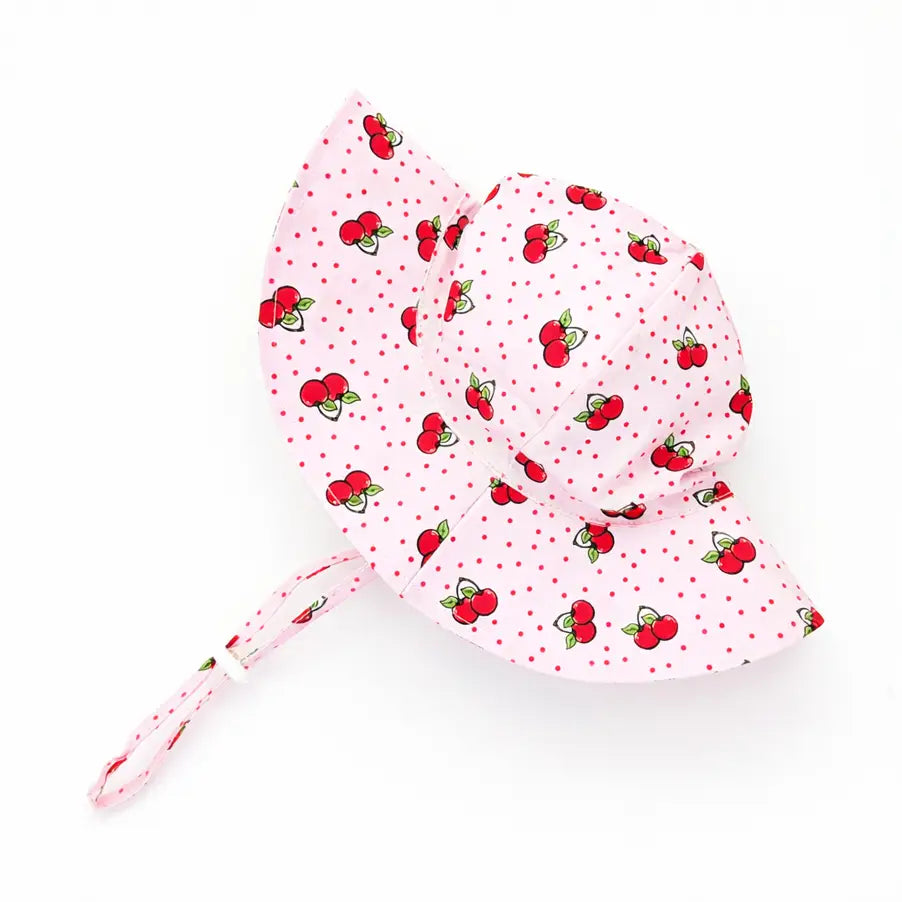 Cherry Sunhat Hat Upf 50+ Huggalugs Lil Tulips