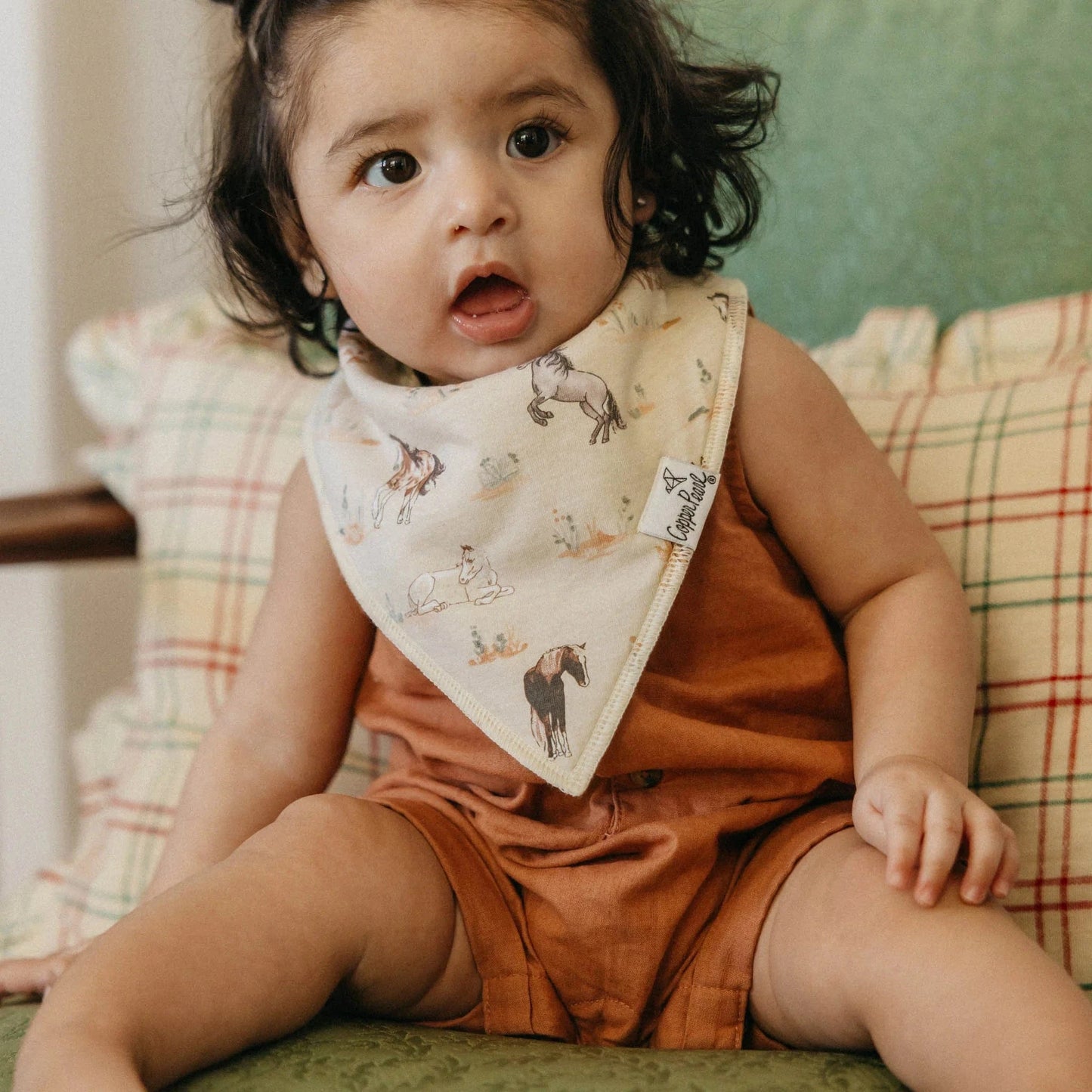 Cheyenne Bandana Bibs Copper Pearl Lil Tulips