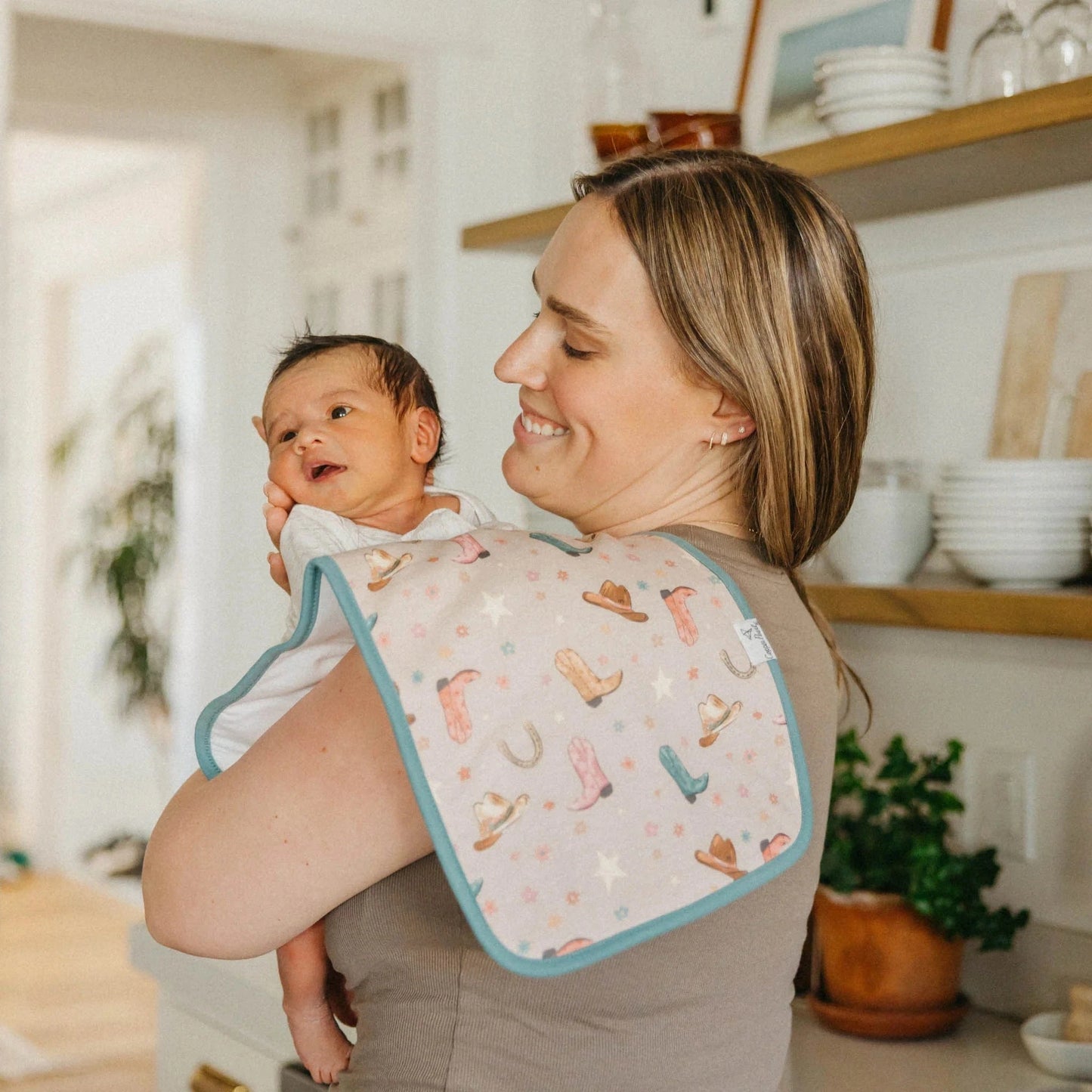 Cheyenne Burp Cloth Set (3-Pack) Copper Pearl Lil Tulips