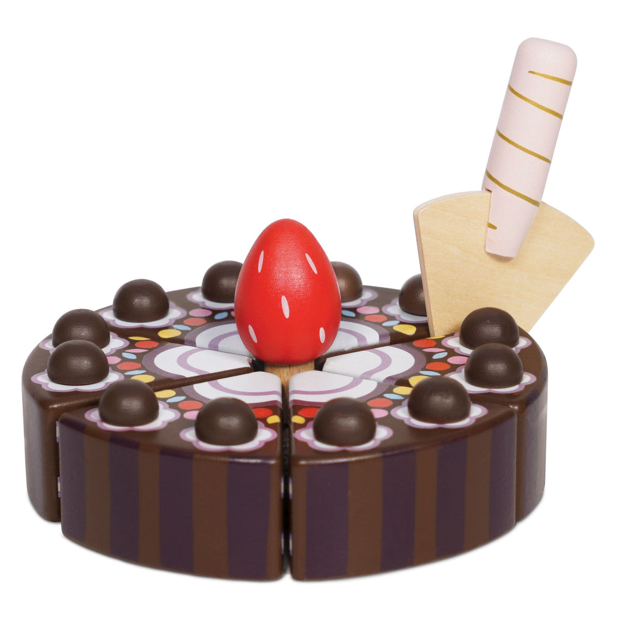 Chocolate Gateau Sliceable Cake Le Toy Van Lil Tulips