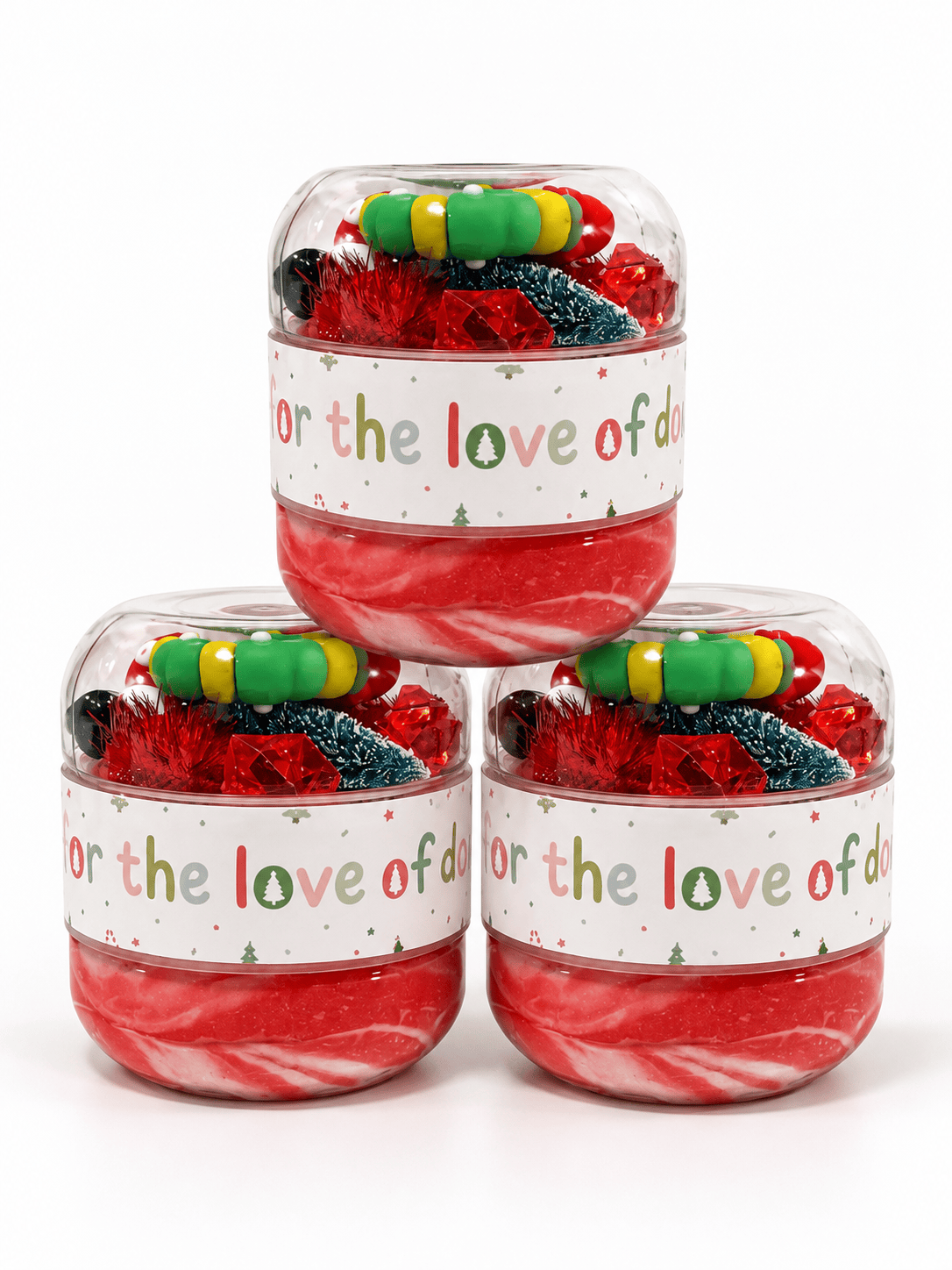 Christmas Mini Double Jar For the Love of Dough Co. Lil Tulips