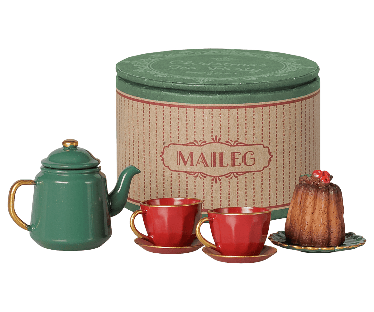 Christmas tea party, Mouse - Red/Green Maileg Lil Tulips
