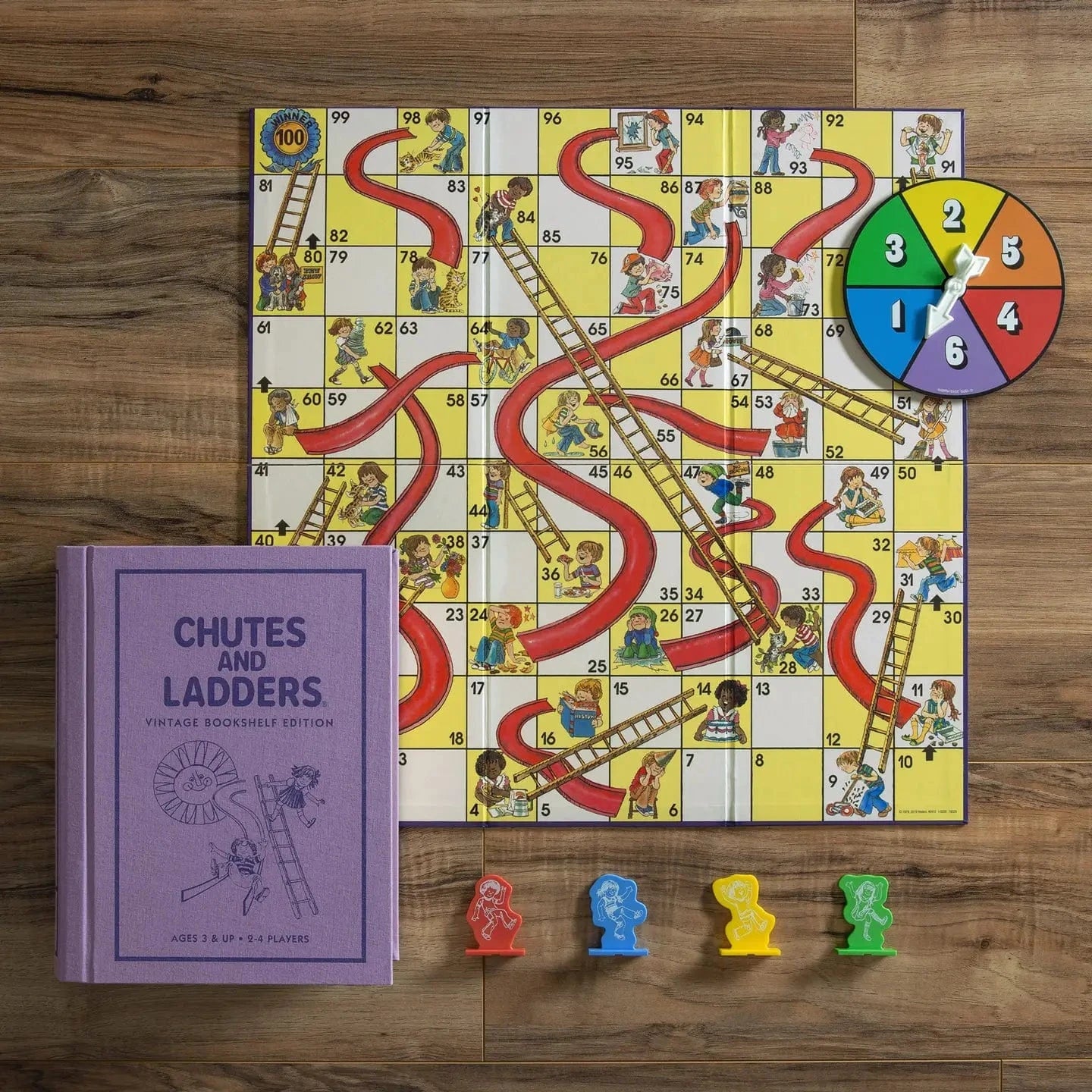 Chutes and Ladders Vintage Bookshelf Edition WS Game Company Lil Tulips