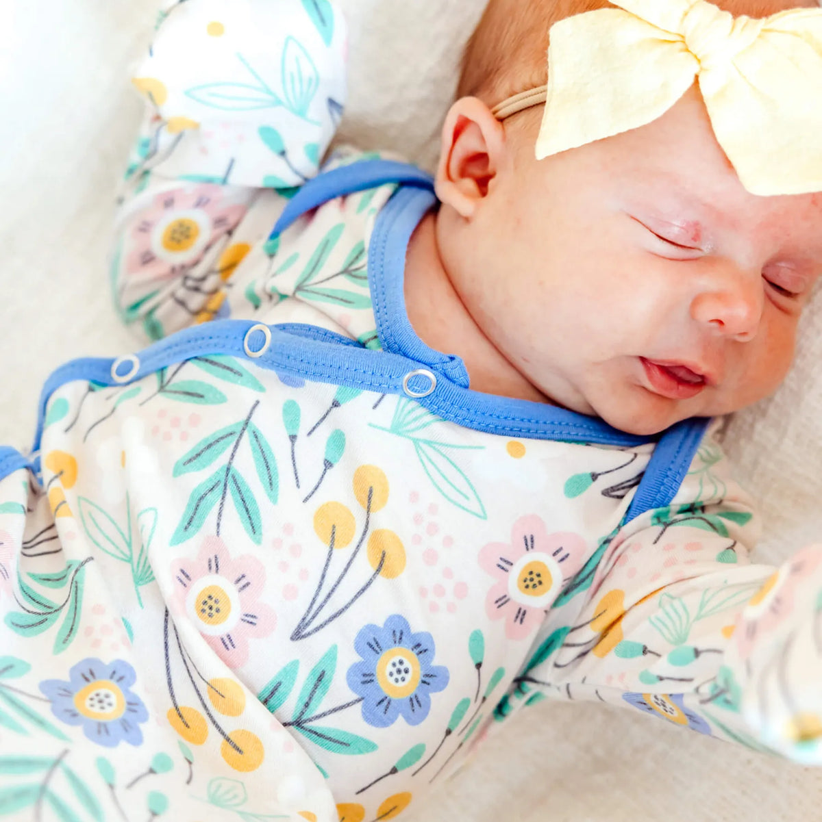 Clara Newborn Knotted Gown Copper Pearl Lil Tulips