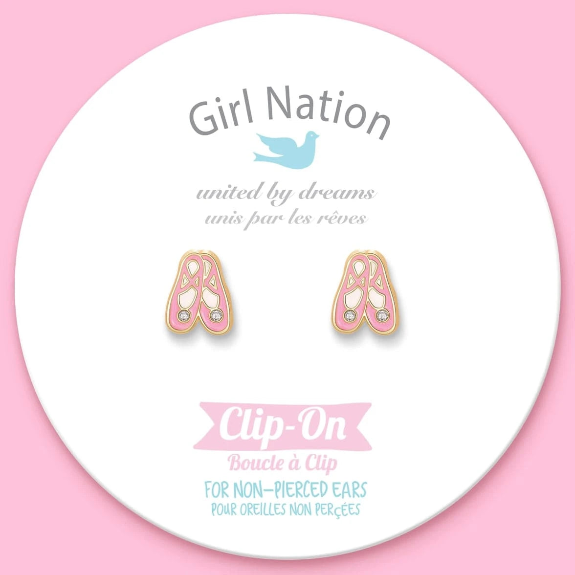 Clip On Cutie Earrings- Ballet Slippers Girl Nation Bracelets Lil Tulips