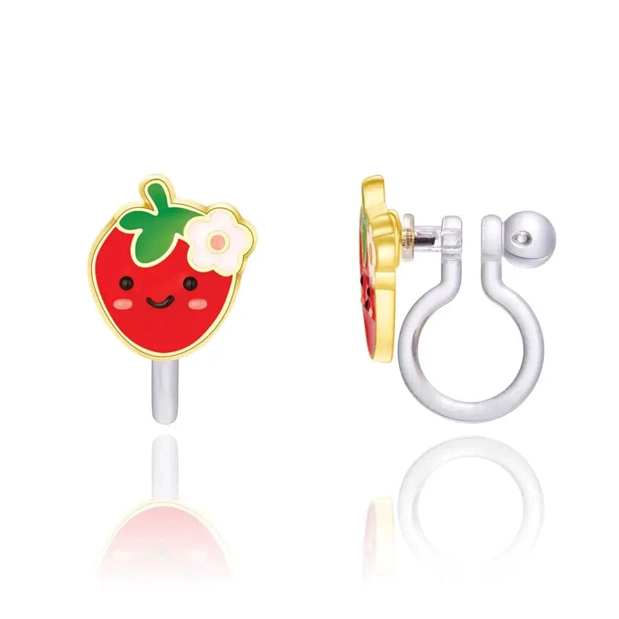 Clip On Cutie Earrings- You're Berry Cute Girl Nation Lil Tulips